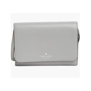 Kate Spade Cove St Dody in Nimbus Gray Leather Crossbody Bag NWT